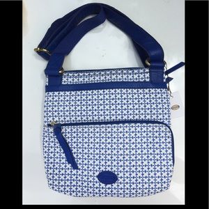 Morgan Traveler Crossbody BlueSapphire Leather Bag